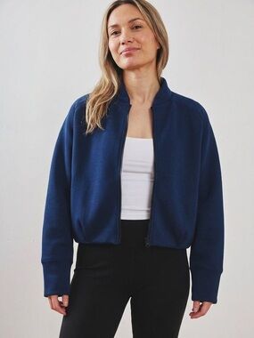 NWT LEZÉ the Label Harlow Jacket Navy